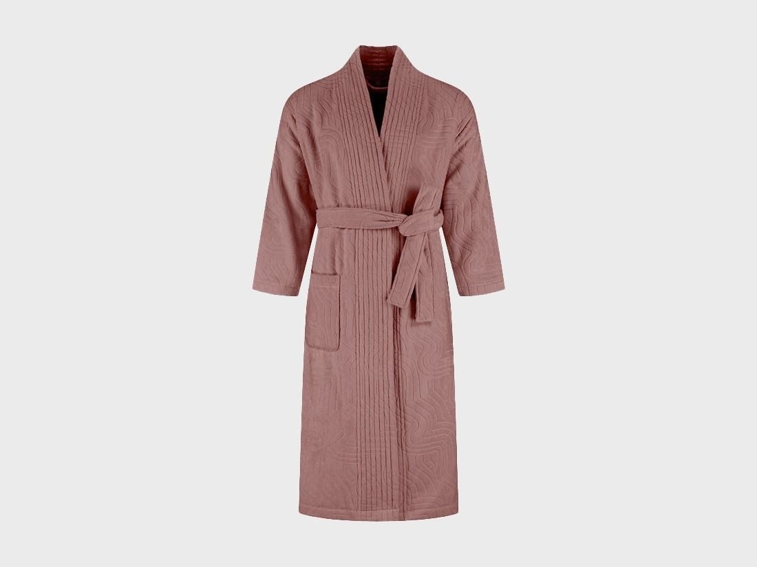 Badekåbe velour blush rose