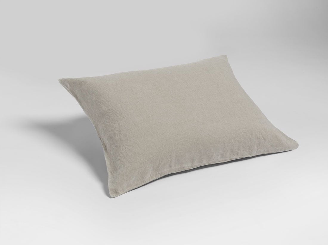 Pudebetræk vasket hør natural