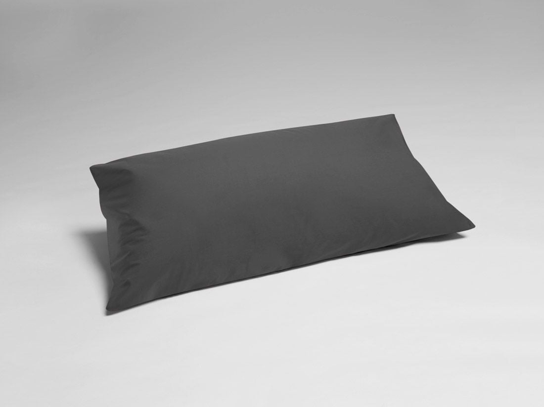 Pudebetræk percale dark grey