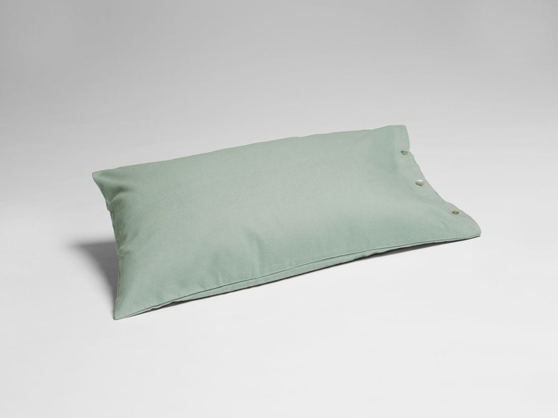 Pudebetræk bomuldsflonel pale green