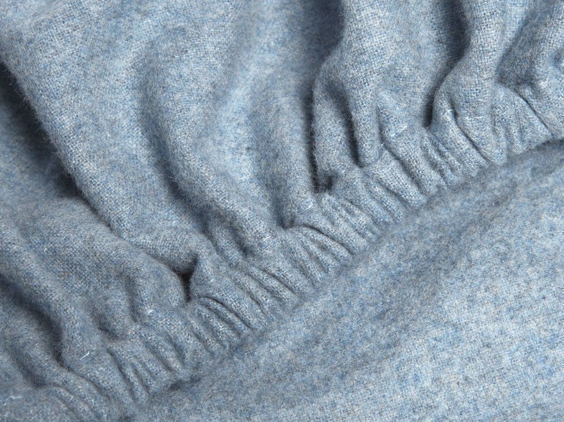 Faconlagen bomuldsflonel light blue