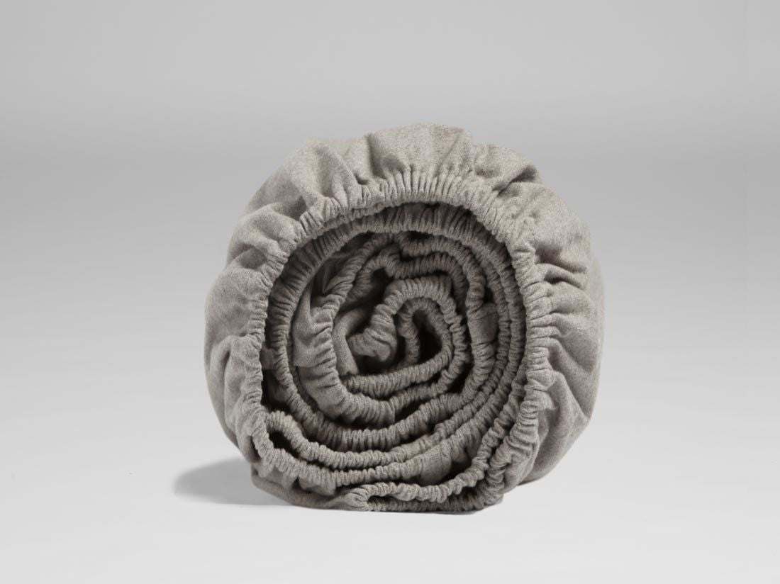 Faconlagen bomuldsflonel stone brown