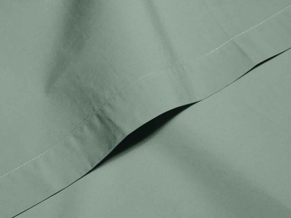 Børnelagen percale jade green