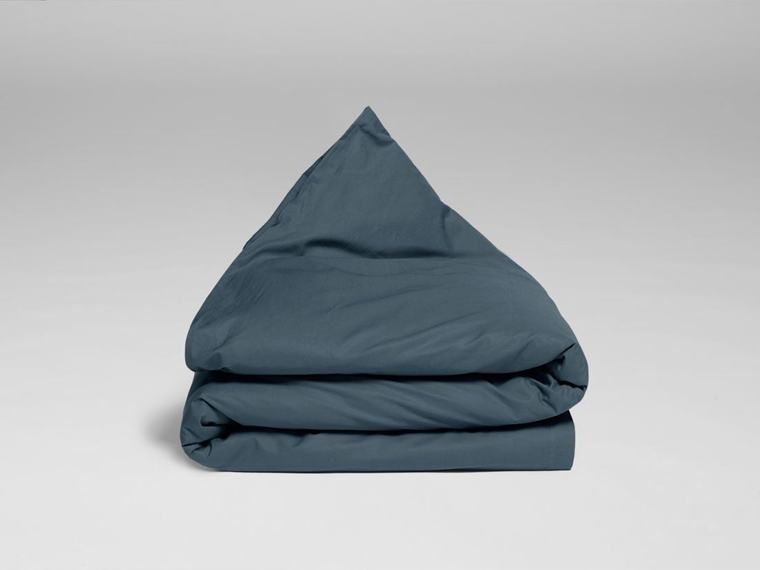 Juniordynebetræk percale blue