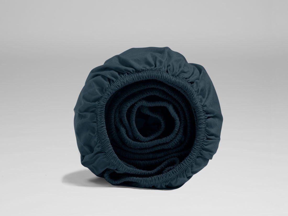 Faconlagen percale navy