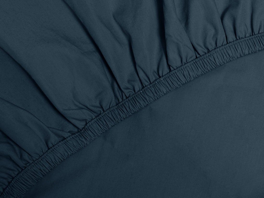 Faconlagen percale navy