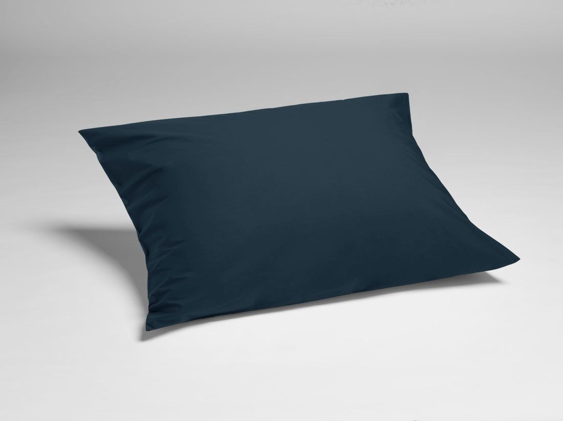 Pudebetræk percale navy