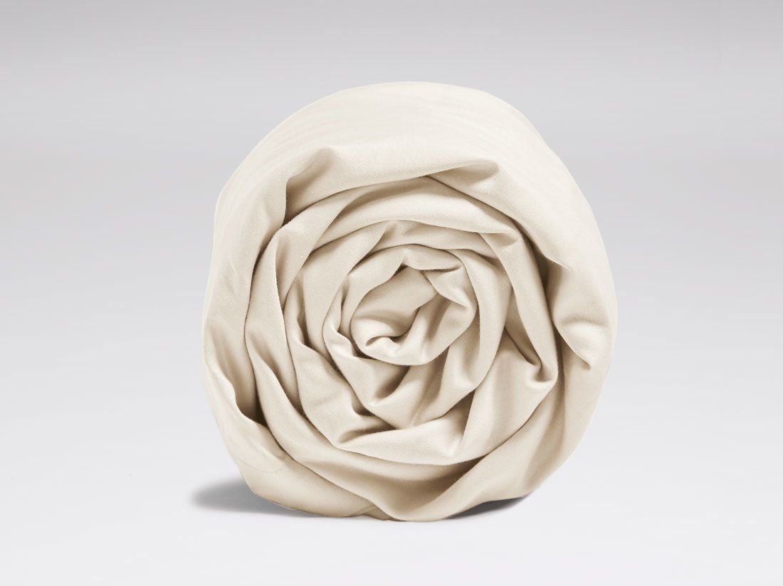 Lagen bomuldssatin natural