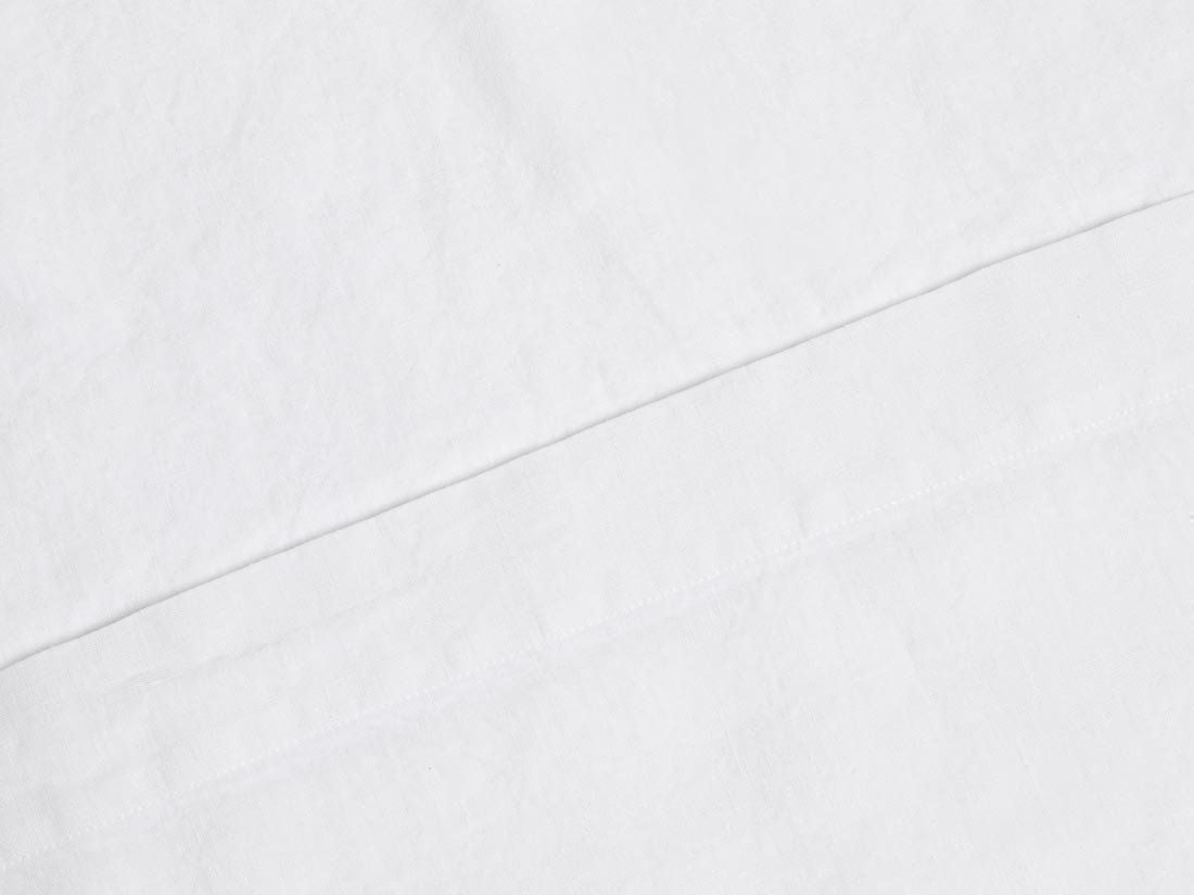 Lagen vasket hør pure white