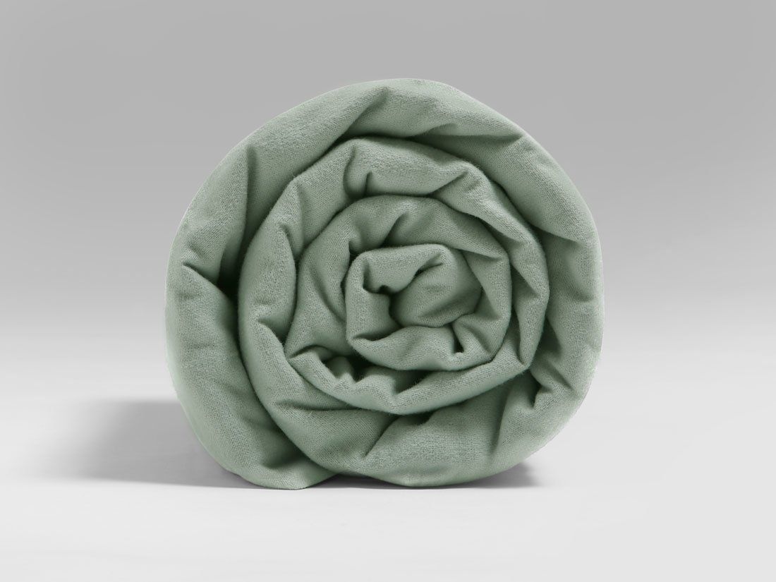 Lagen bomuldsflonel pale green