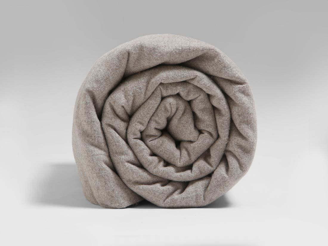 Lagen bomuldsflonel stone brown