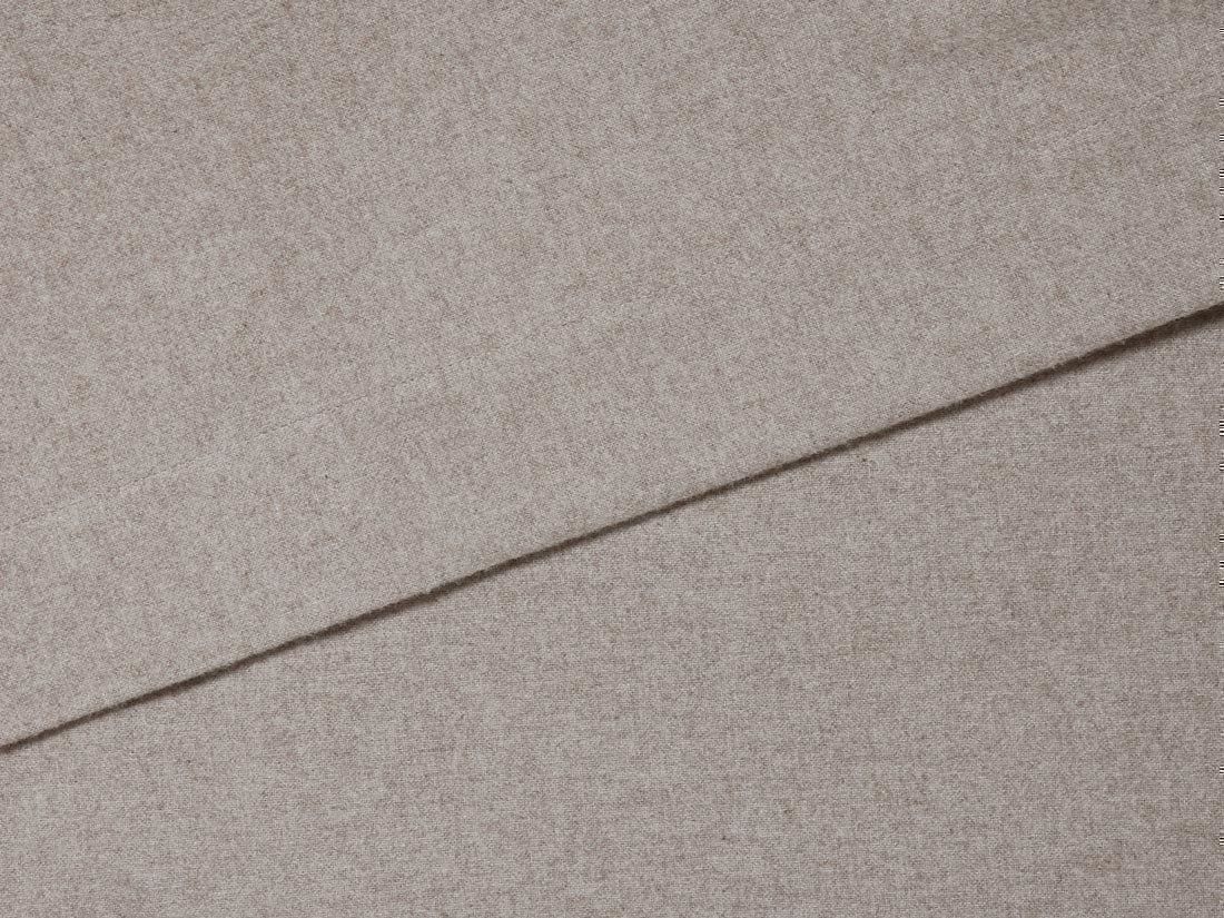 Lagen bomuldsflonel stone brown