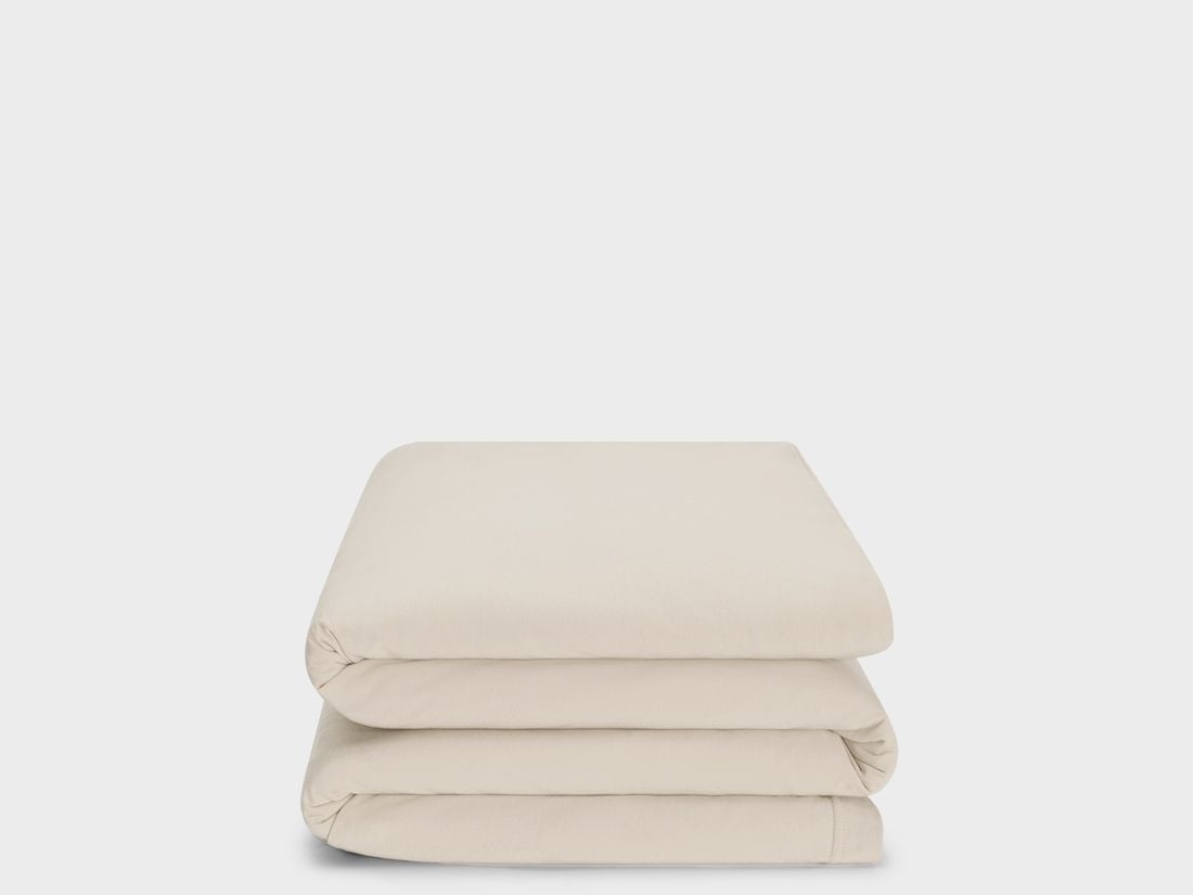 Juniordynebetræk jersey sunrise white