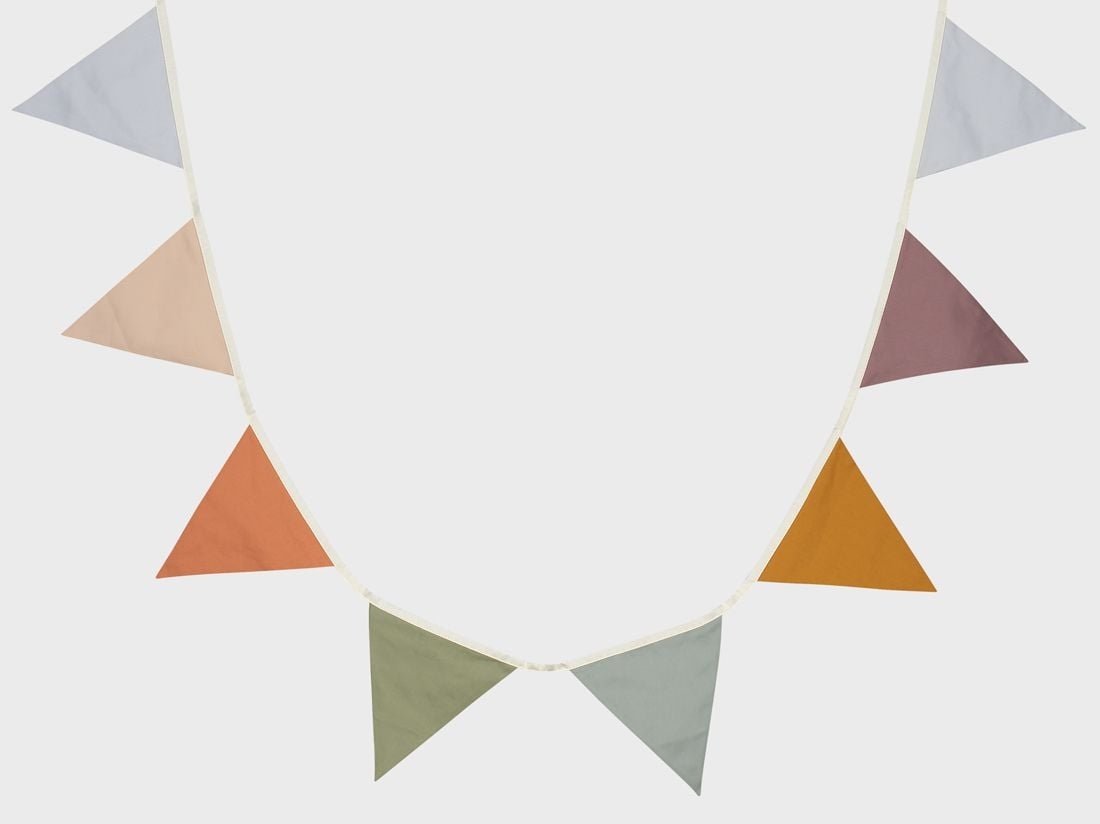 Vimpel bomuld multicolor 3.6m
