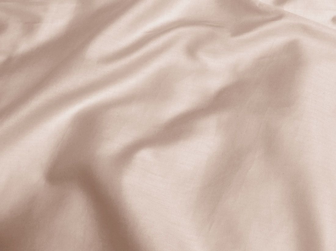 Pudebetræk lang multipude bomuldssatin Dusty Rose 37x160
