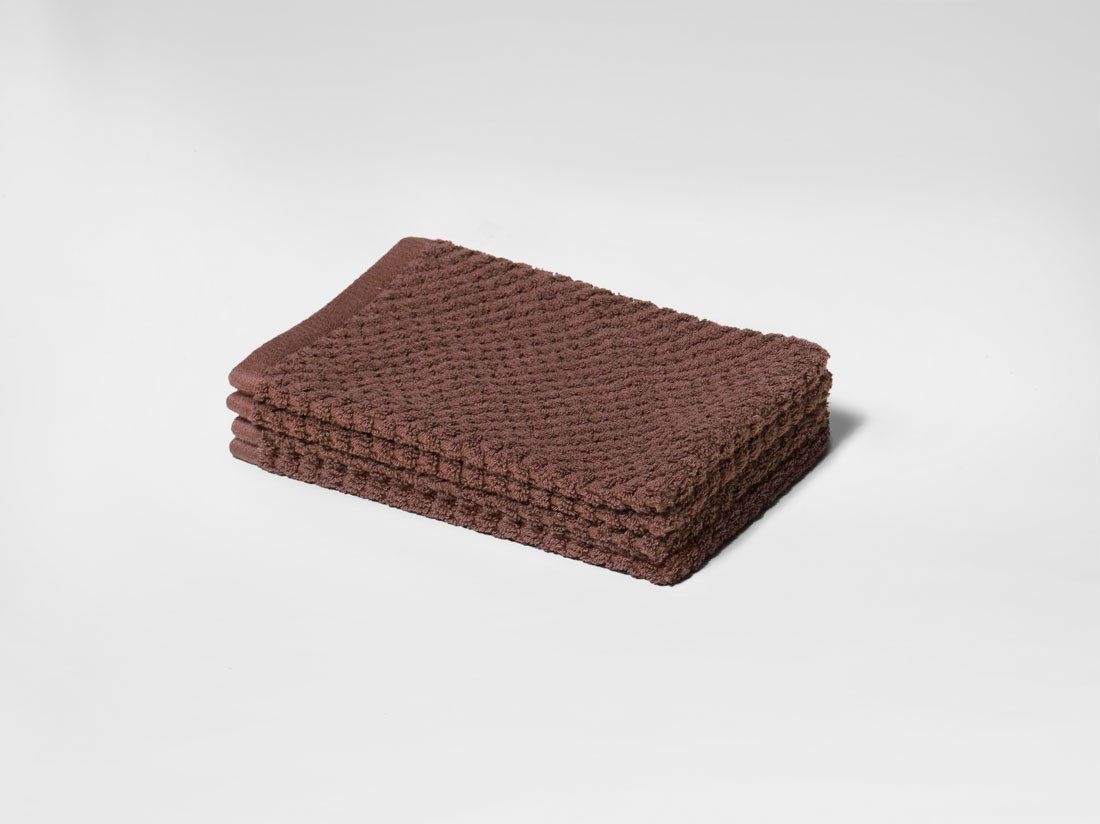 Vaskehandsker Dots Mud Rose 15x22 – 4 stk.