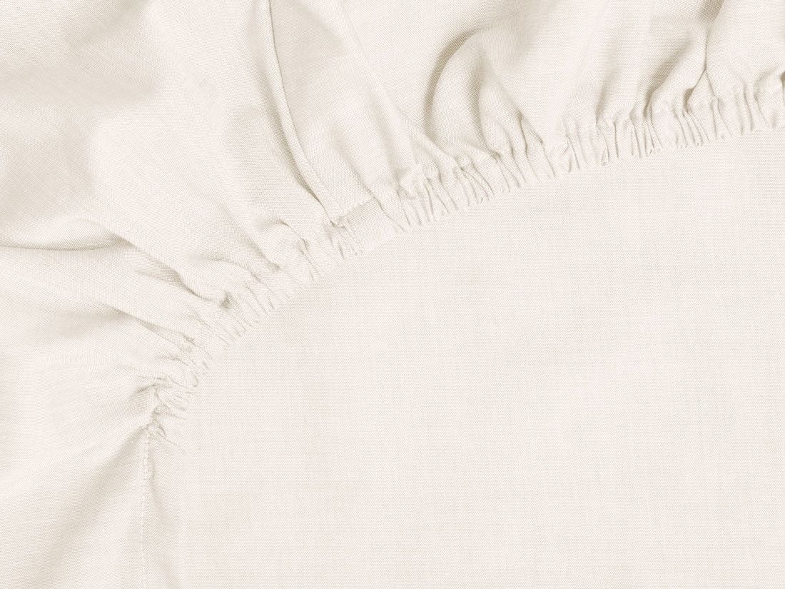 Faconlagen bomuld TENCEL™ latte chambray