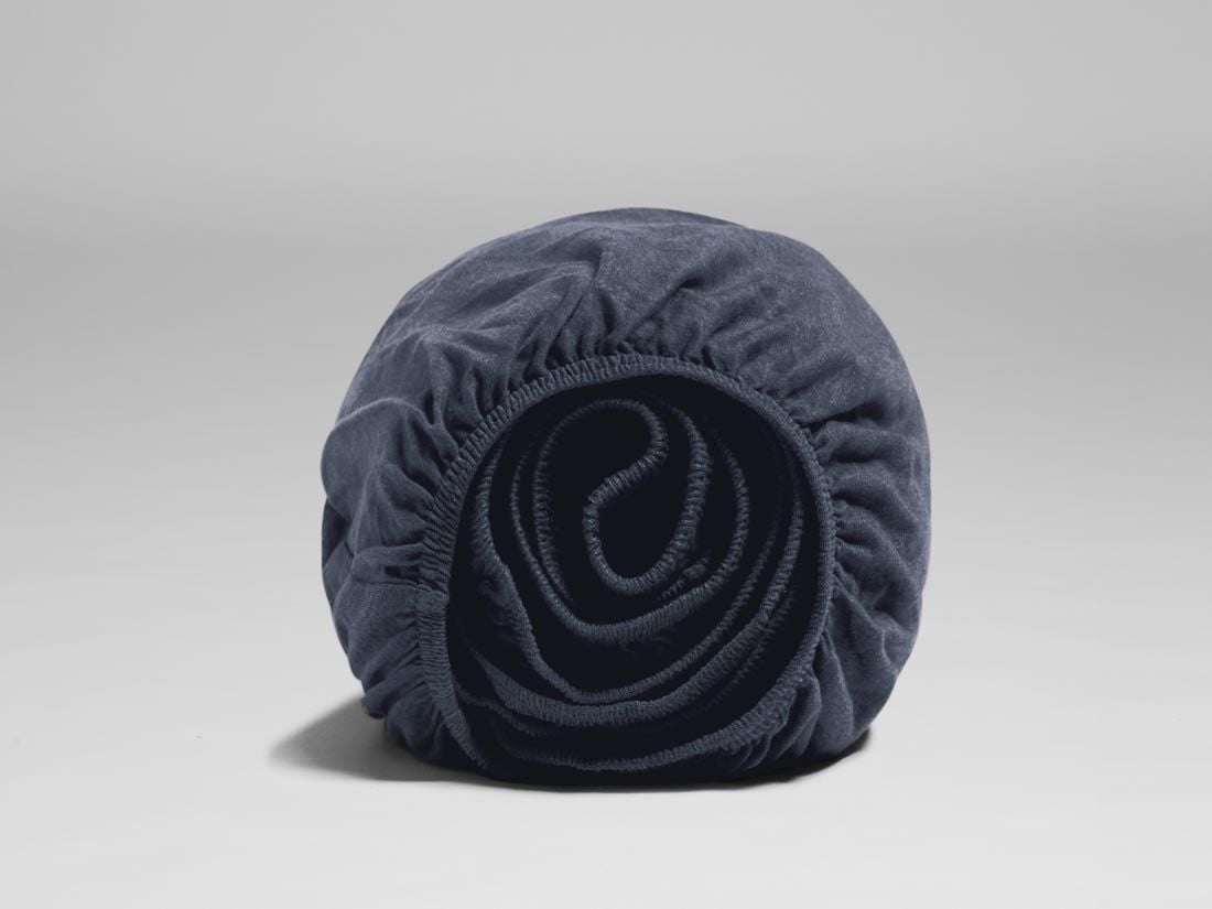 Faconlagen jersey indigo blue