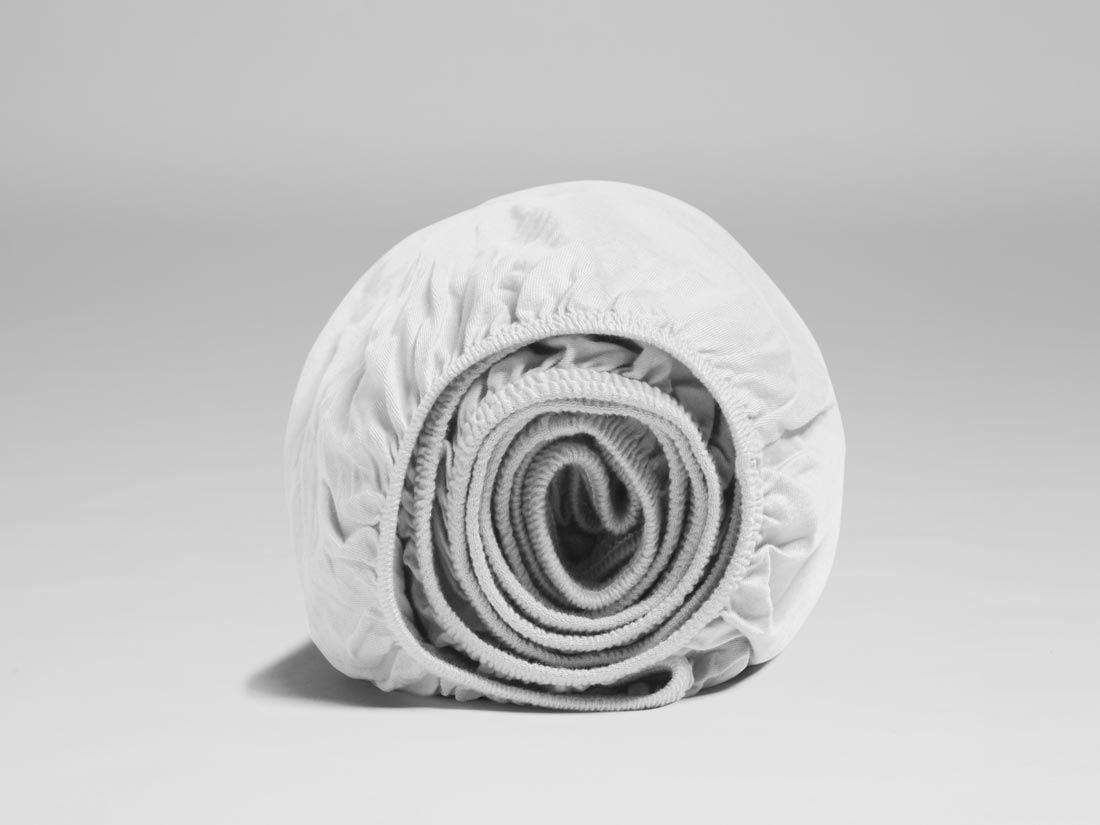 Topperlagen jersey pure white