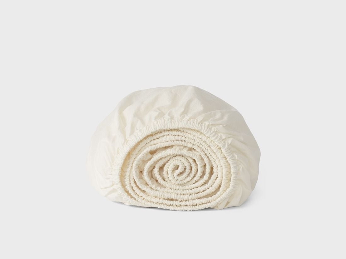 Faconlagen percale soft cream