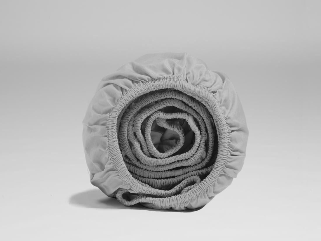 Faconlagen percale misty grey