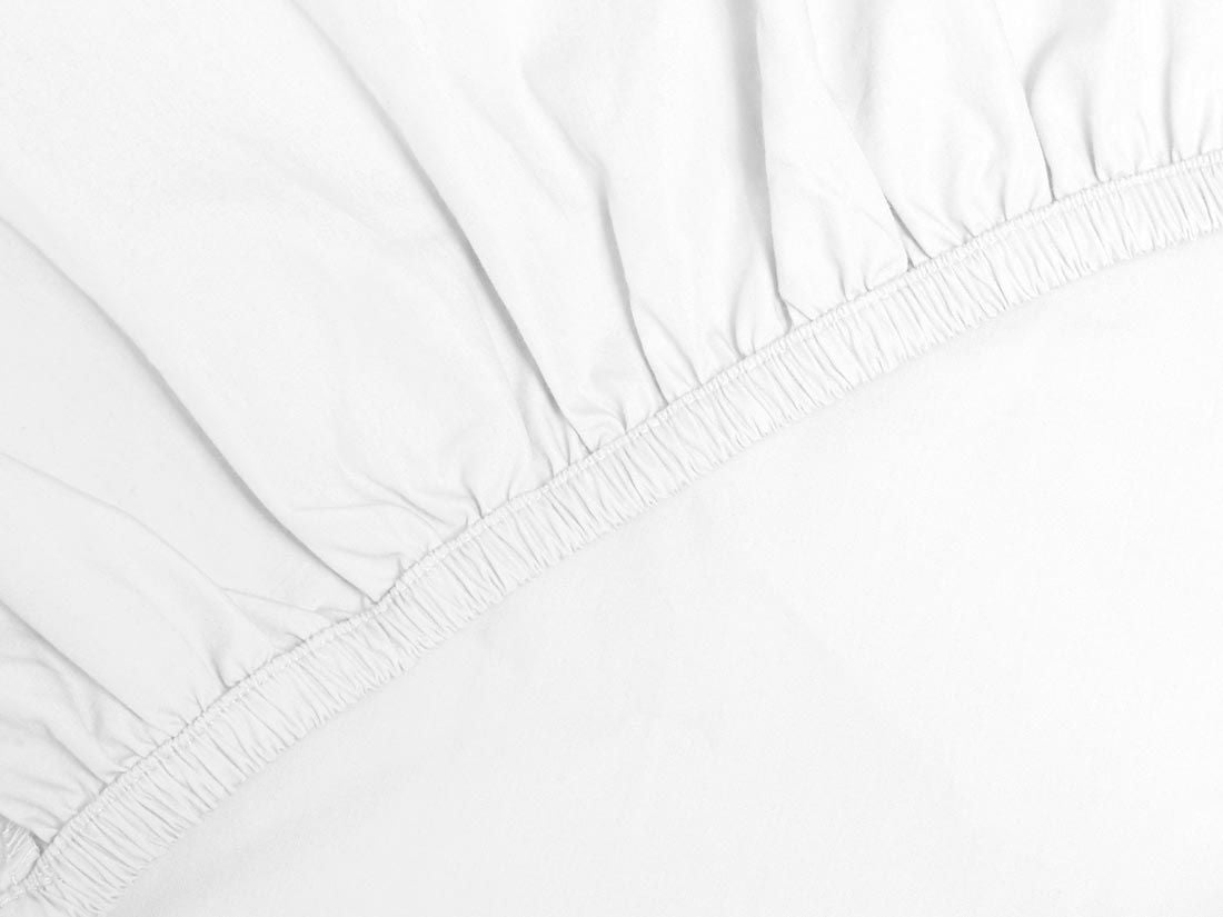 Faconlagen percale pure white