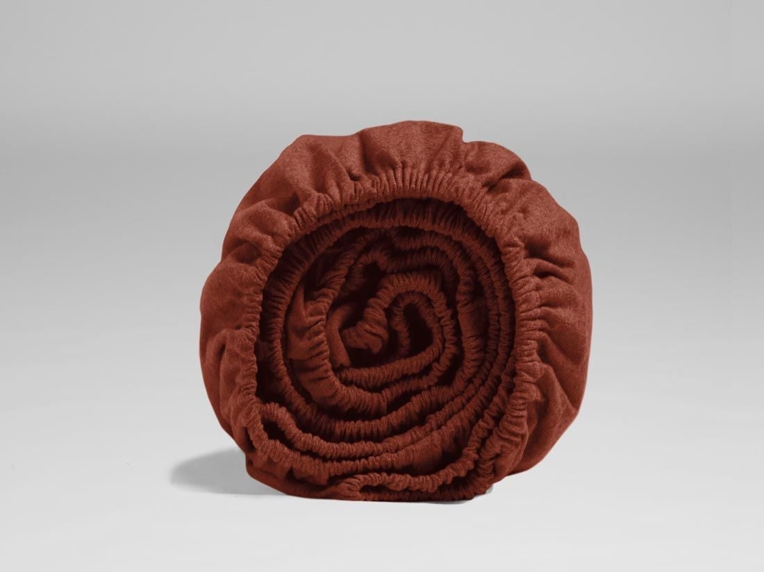 Faconlagen bomuldsflonel red velvet