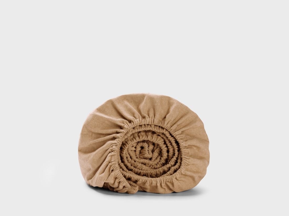 Faconlagen bomuldsflonel honey chambray