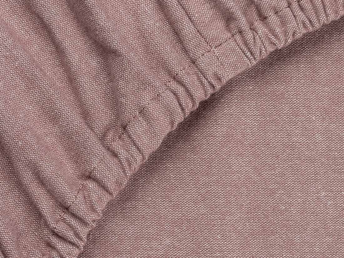 Faconlagen bomuldsflonel mauve chambray