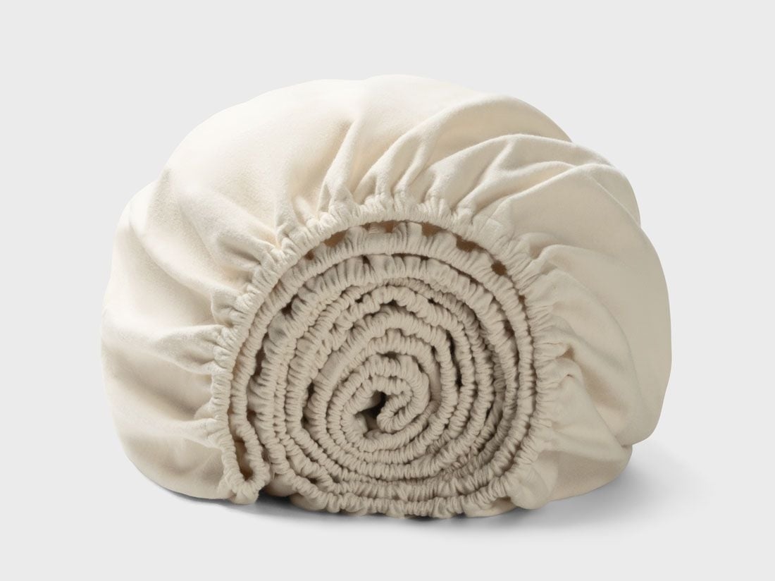 Faconlagen bomuldsflonel natural