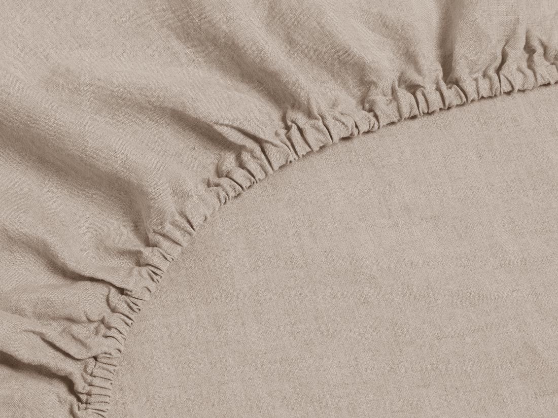 Faconlagen vasket hør dusty rose