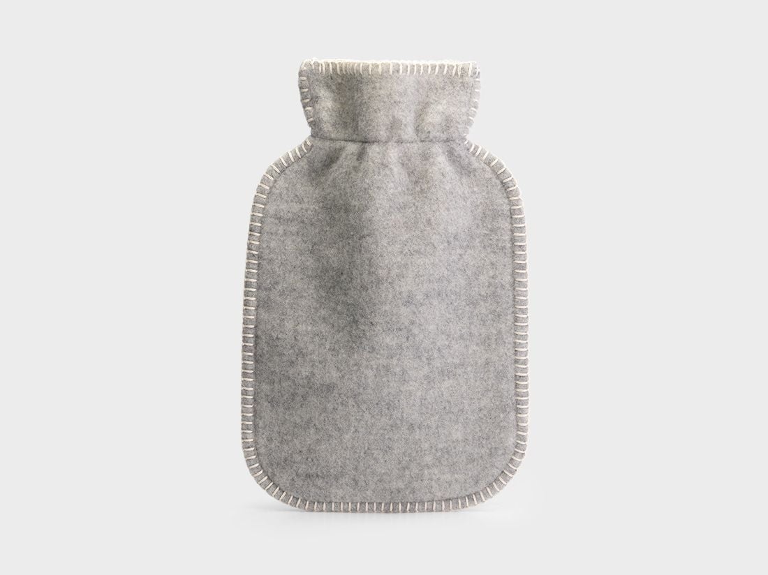 Varmedunkbetræk merinould grey melange 36x20