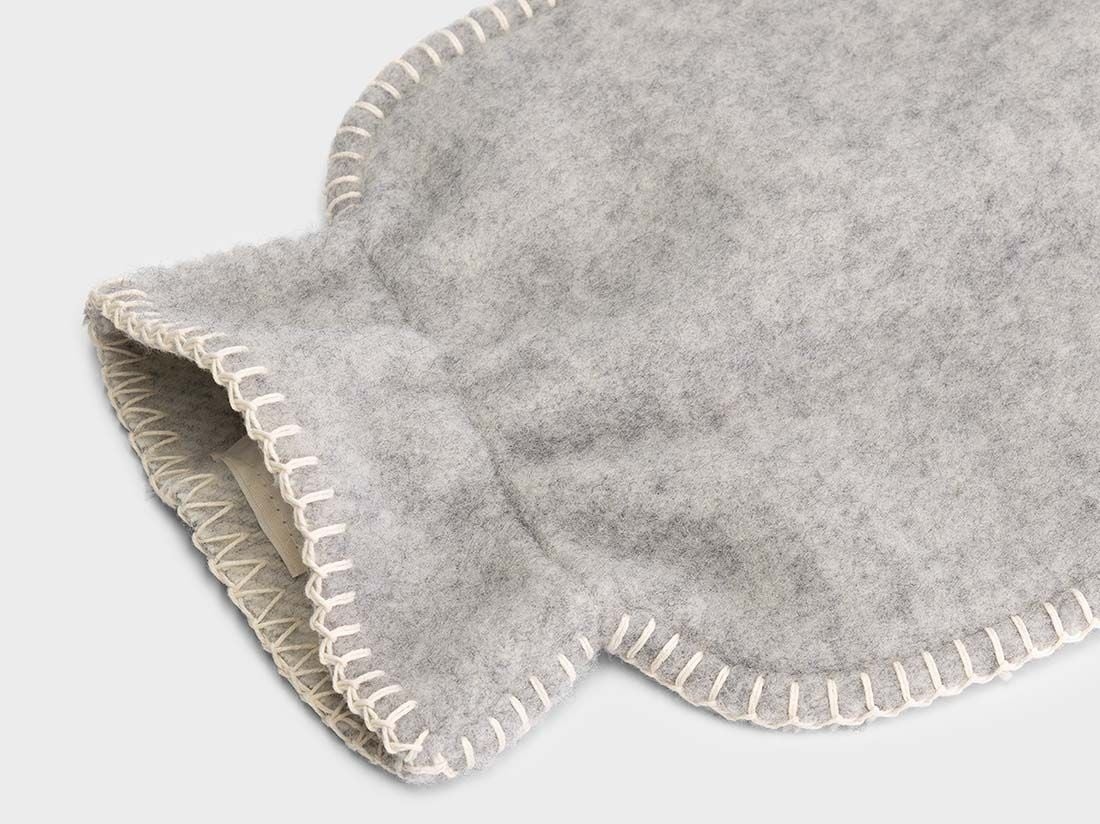 Varmedunkbetræk merinould grey melange 36x20