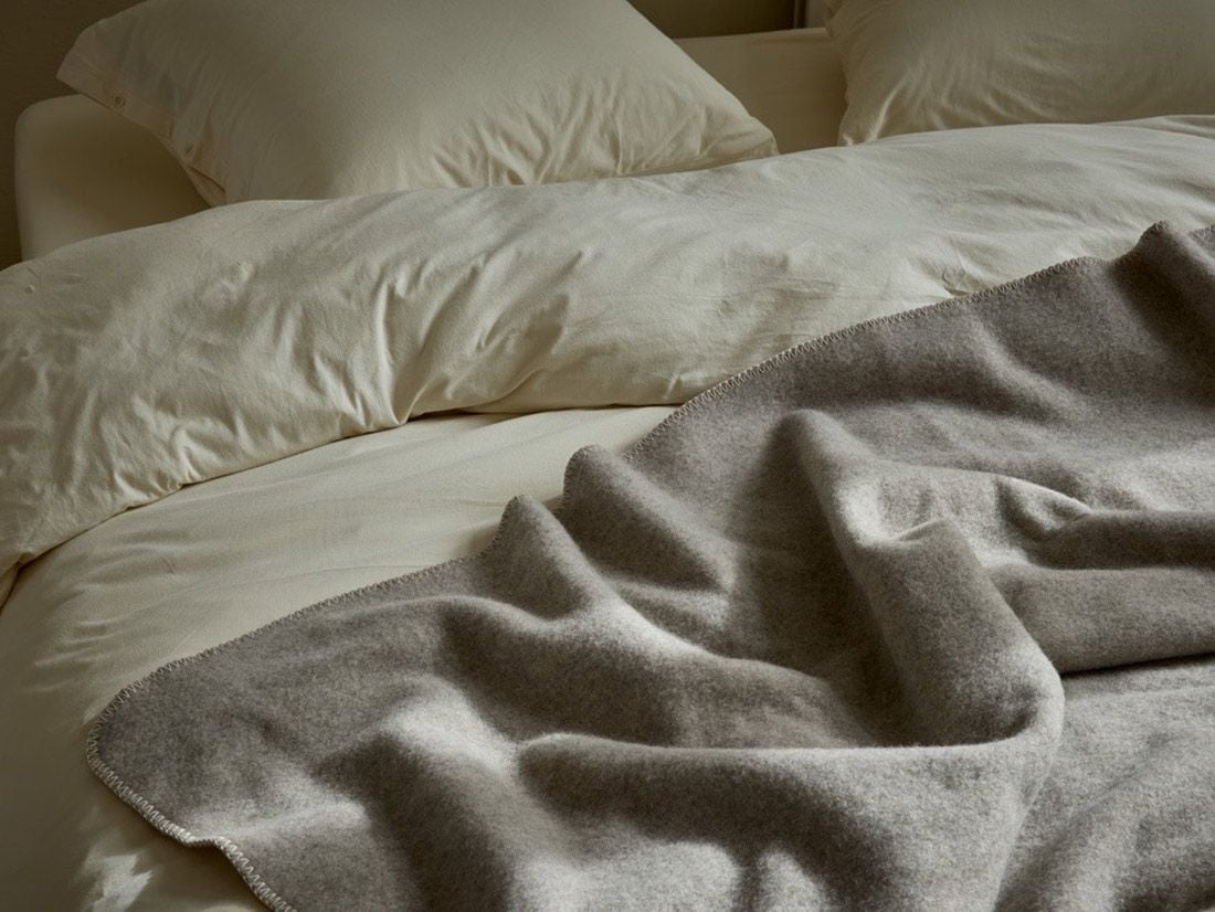 Tæppe genanvendt uld stone brown 150x220