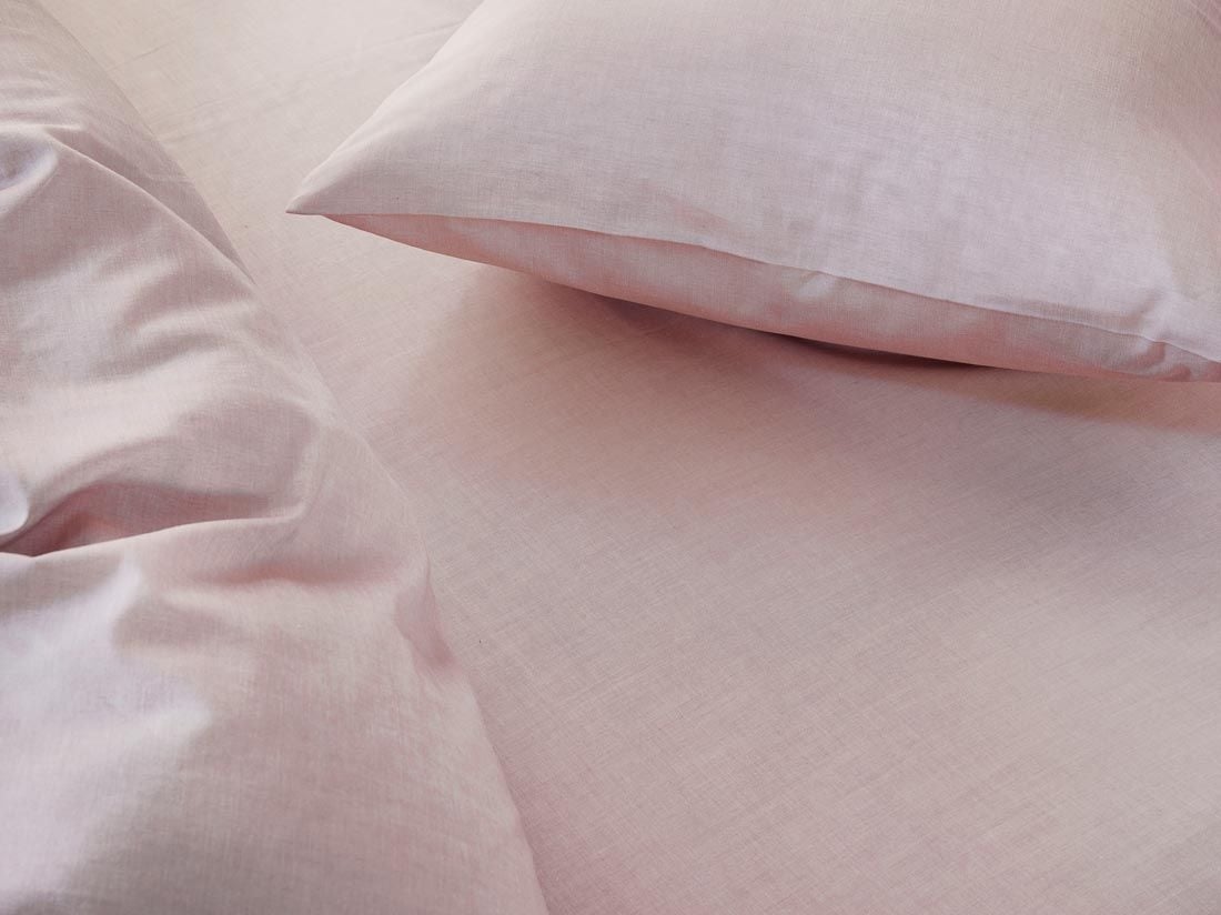Pudebetræk bomuld TENCEL™ rose chambray