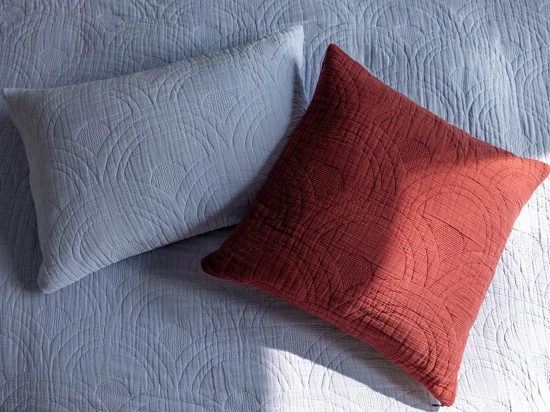 Pyntepude arch lavender blue - bomuldsmuslin