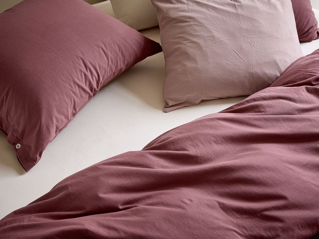 Pudebetræk jersey evening rose