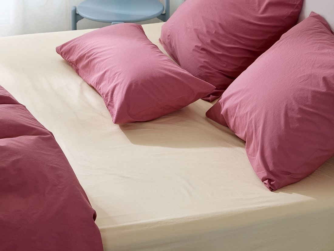 Faconlagen percale butter glow
