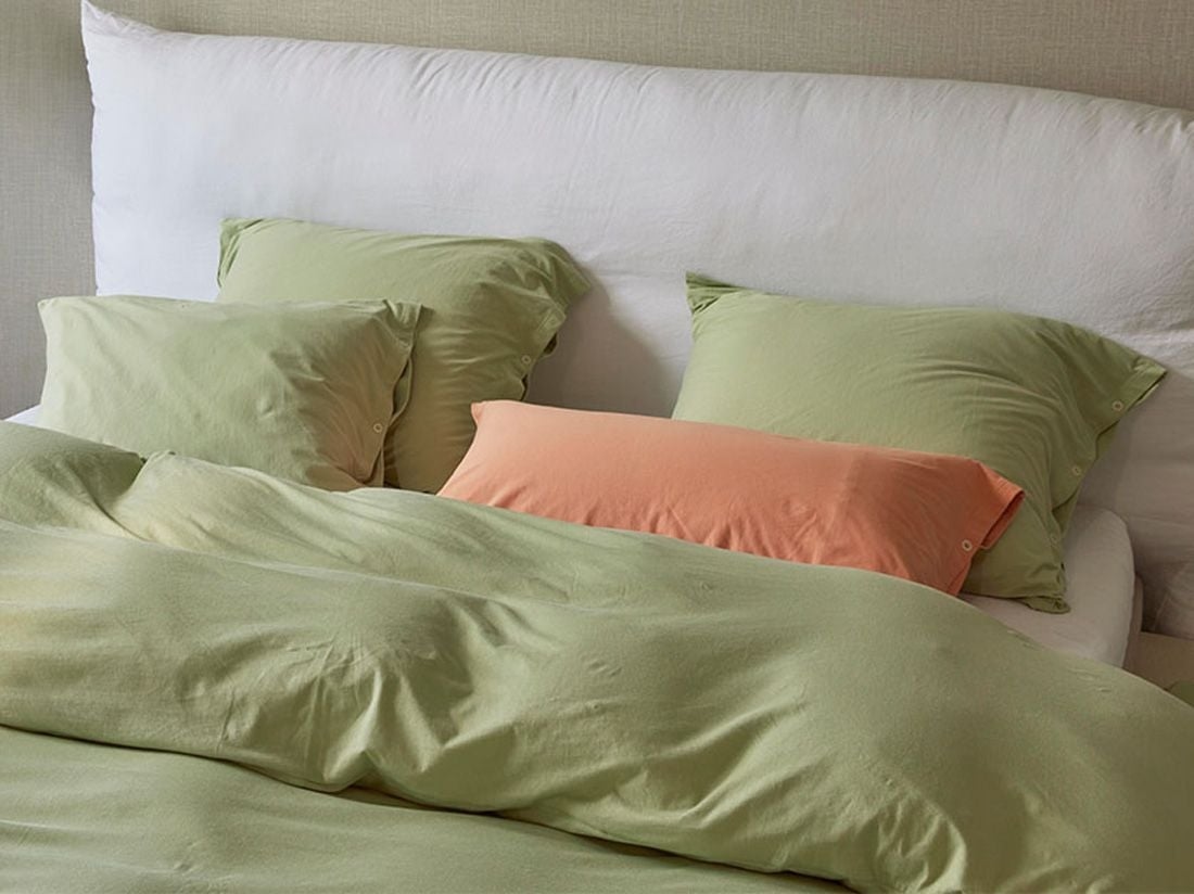 Pudebetræk jersey pistachio green