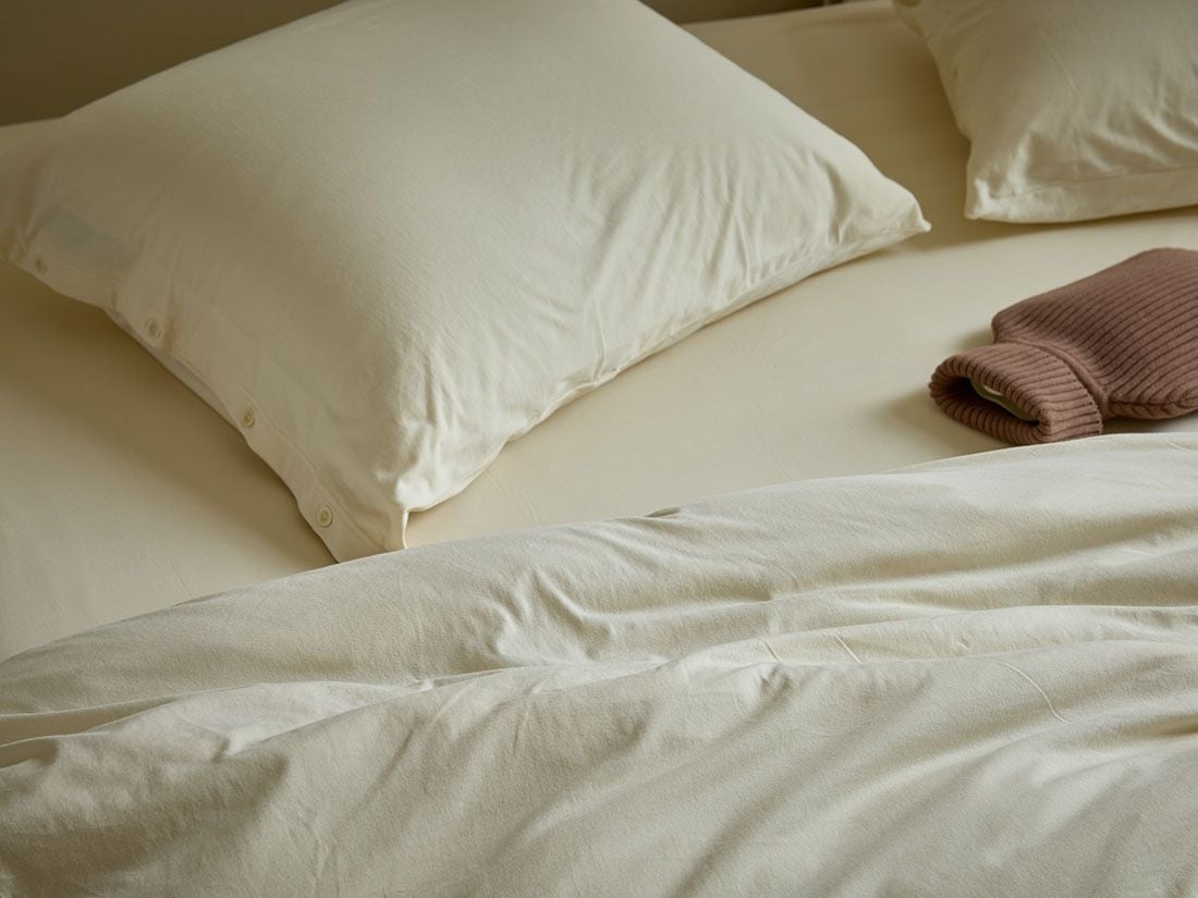 Pudebetræk jersey sunrise white