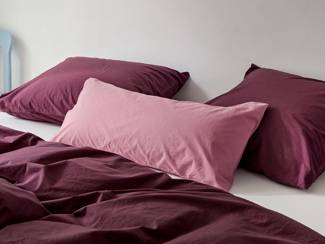 Pudebetræk percale raspberry dream