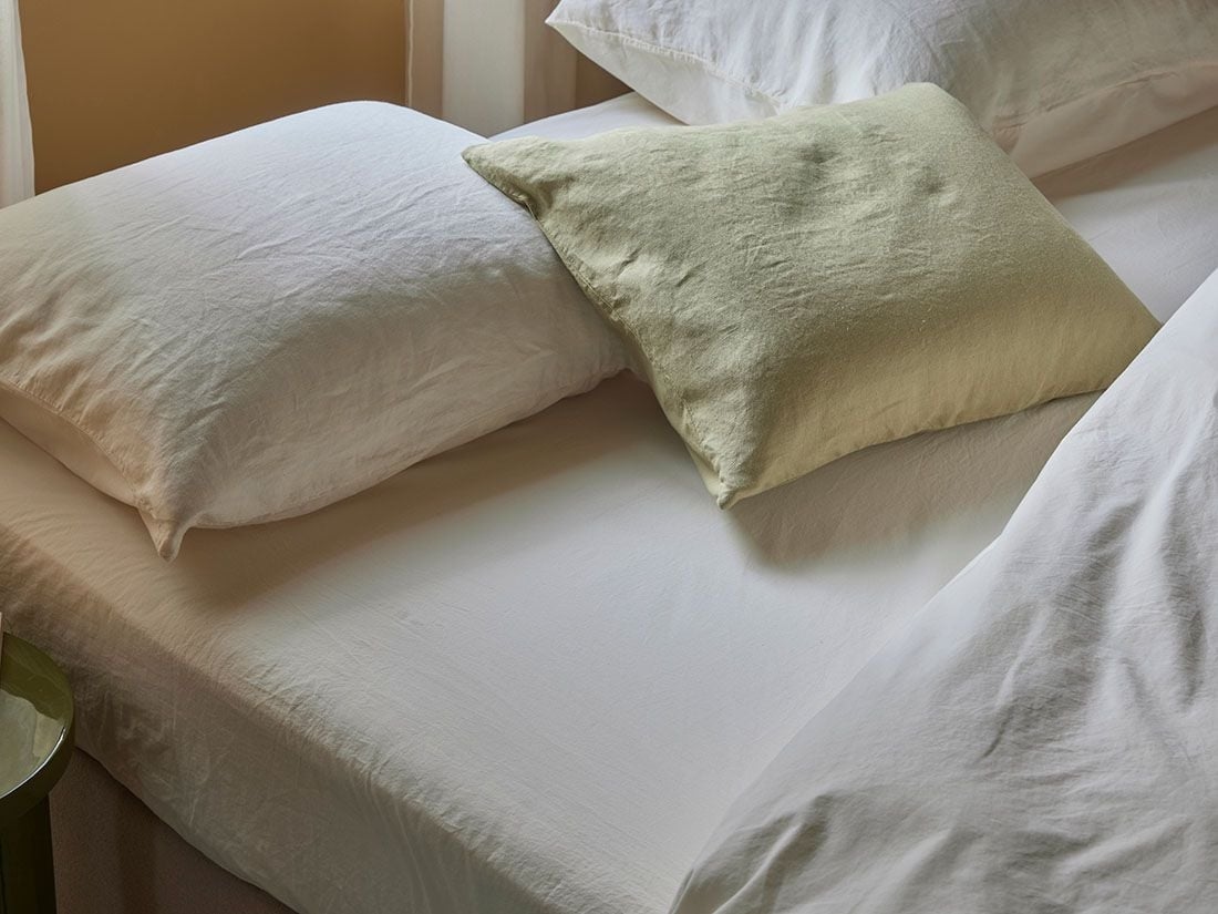 Faconlagen percale soft cream