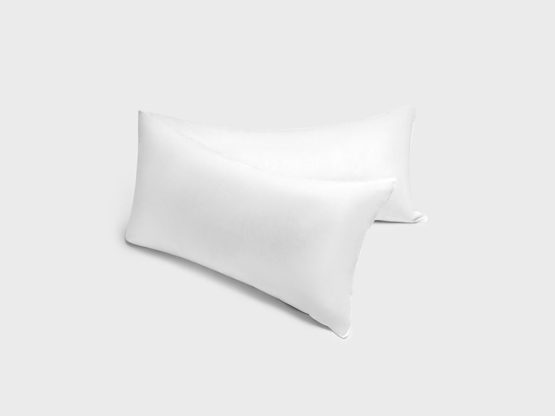 Lang sidepude i genanvendt halvdun 35x160 medium