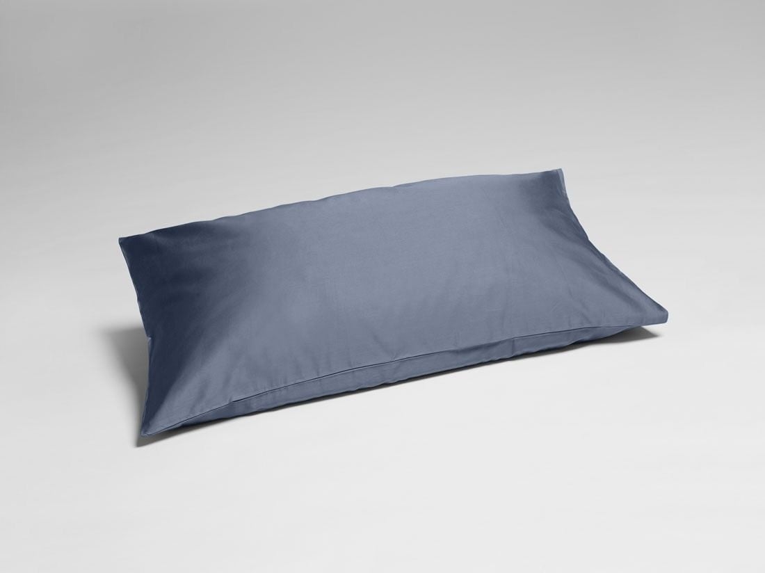 Pudebetræk bomuldssatin misty blue