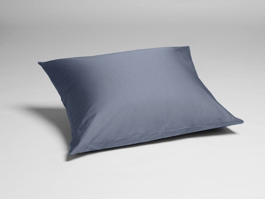 Pudebetræk bomuldssatin misty blue