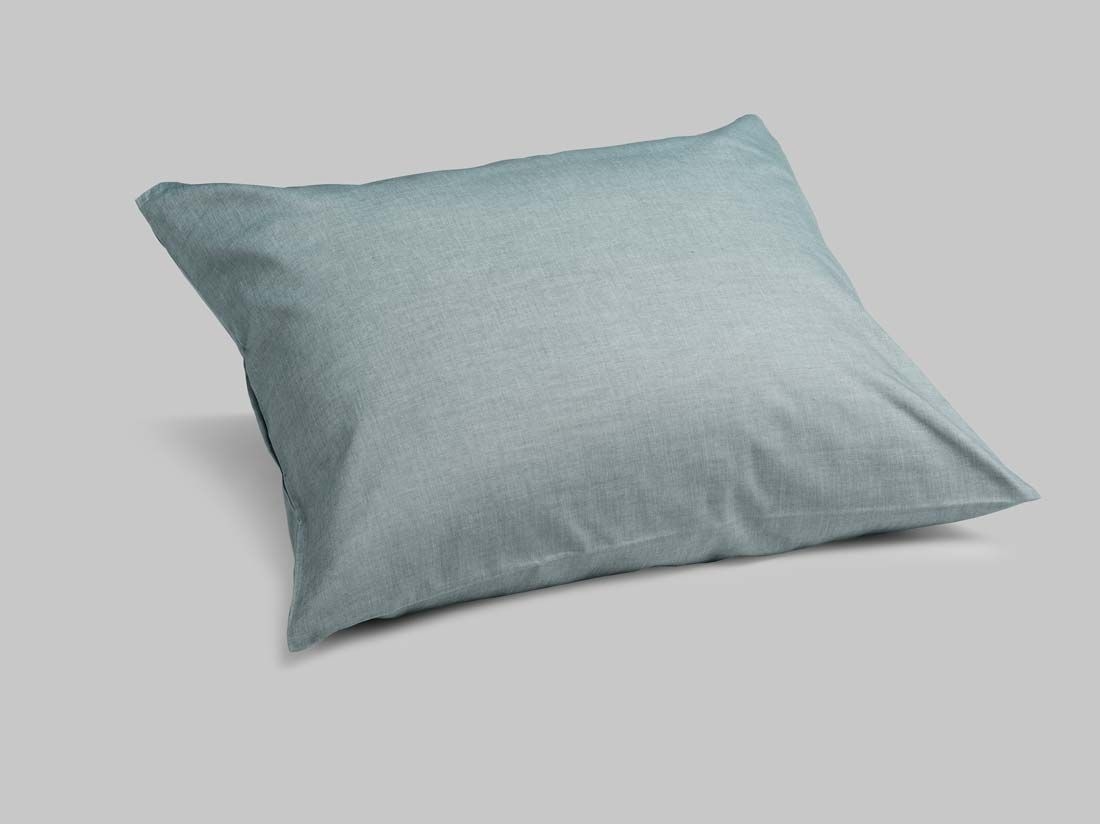 Pudebetræk bomuld TENCEL™ green chambray