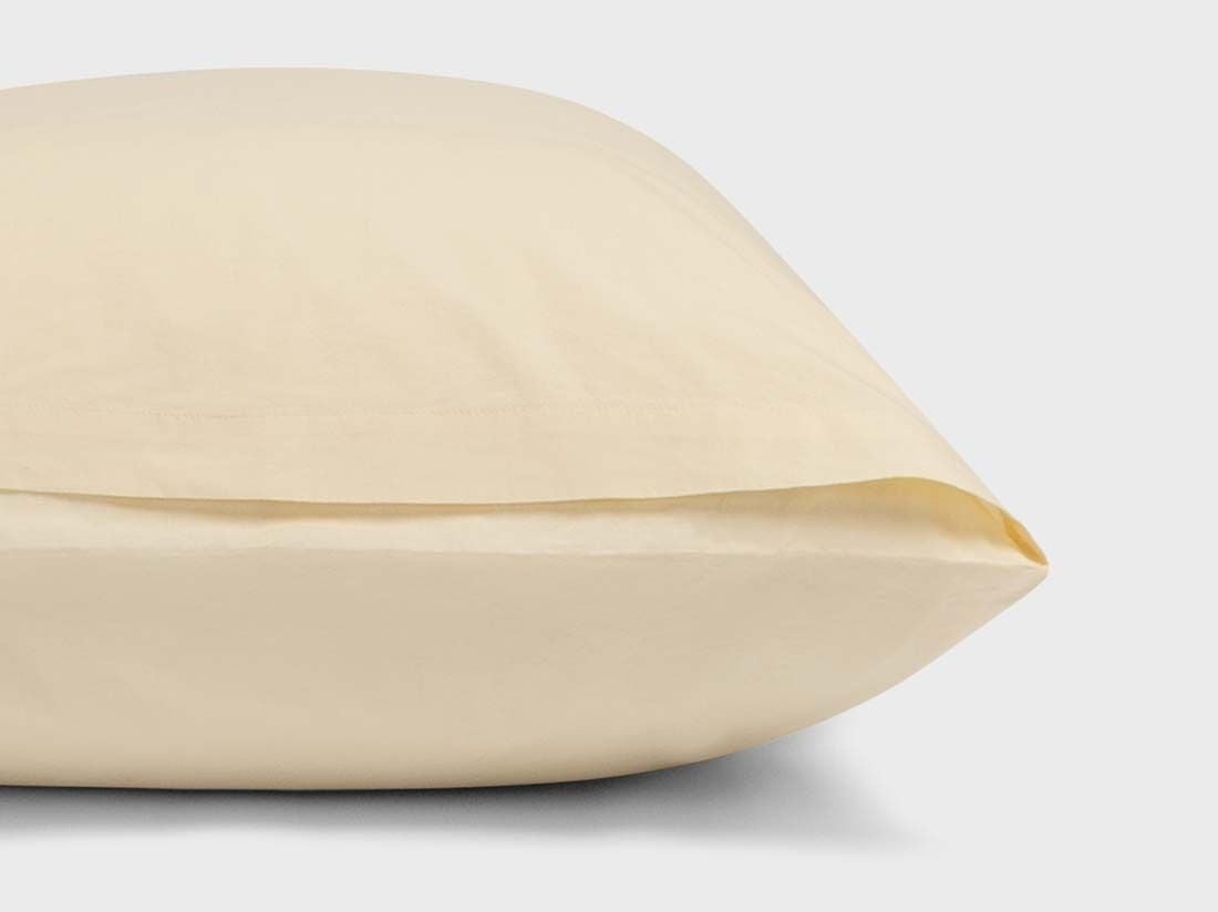 Pudebetræk lang multipude percale butter glow 37x160