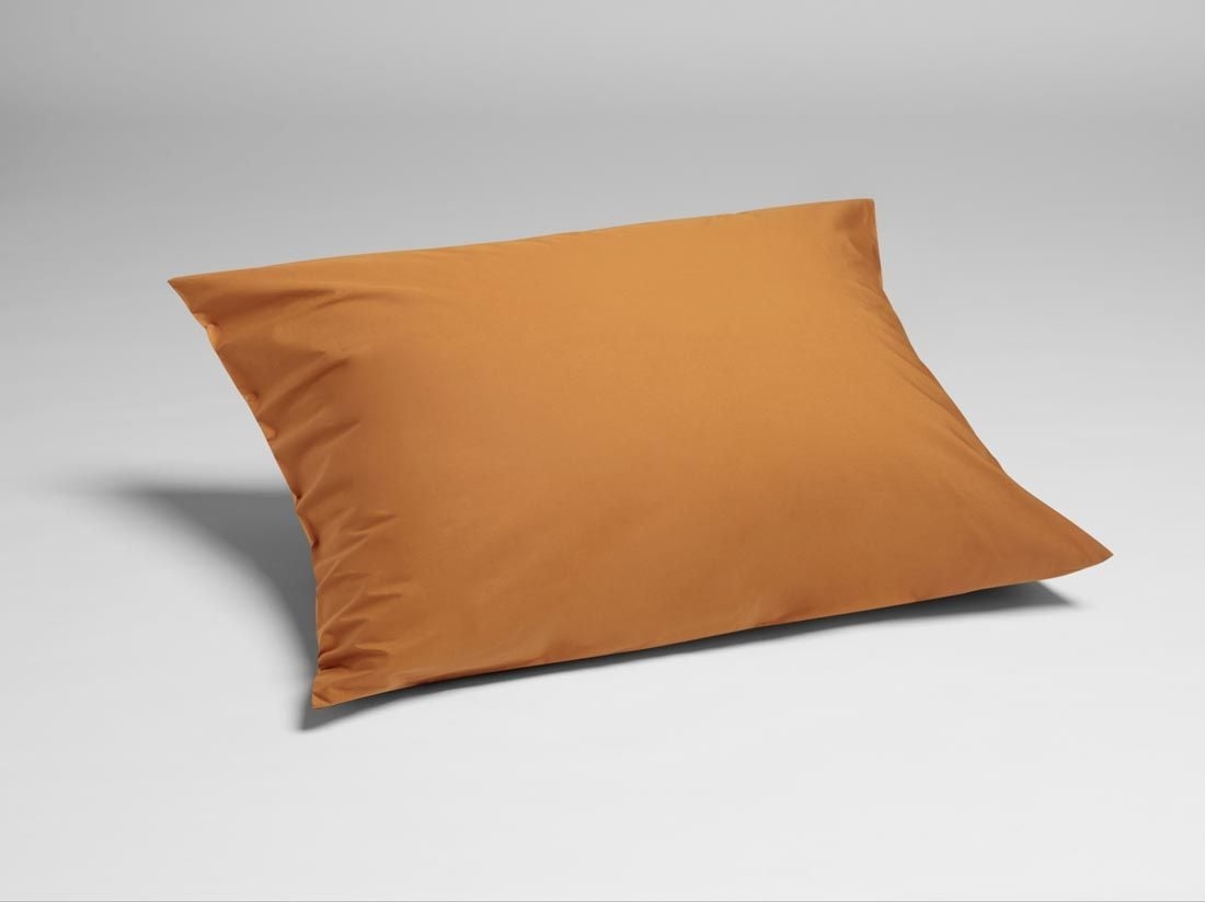 Pudebetræk percale ochre yellow