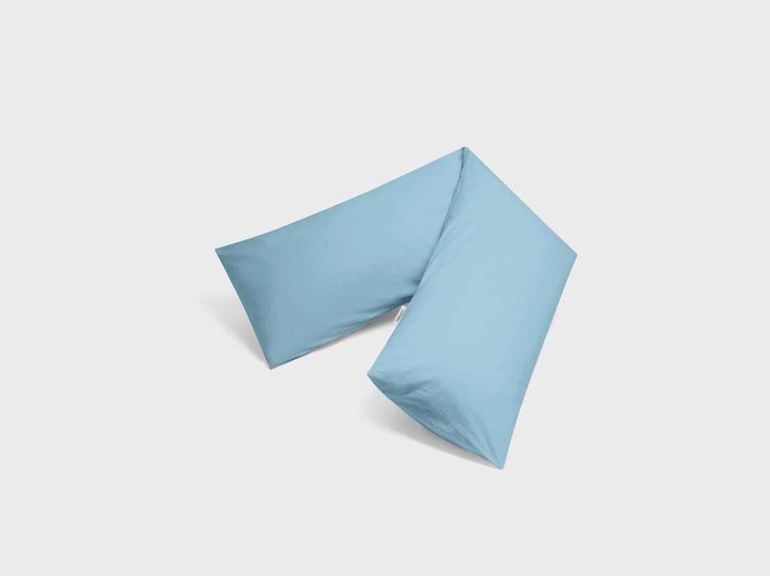 Pudebetræk lang multipude percale blue lagoon 37x160