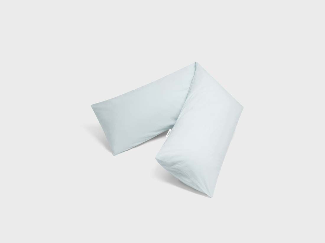 Pudebetræk lang multipude percale playful aqua 37x160